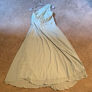 Birdy Grey One-Shoulder Dress in Soft Blue